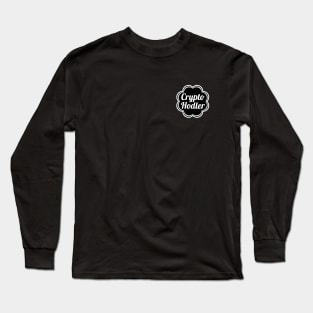 Crypto Hodler Lollipop Black And White Small Logo Long Sleeve T-Shirt